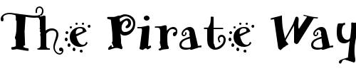 Font : RemedyDouble-Regular Custom Text : The Pirate Way Test your own text here Click to download or to view this font on a tshirt that can be custom printed in Bali