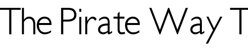 Font : ReparteeSSK-Regular Custom Text : The Pirate Way Test your own text here Click to download or to view this font on a tshirt that can be custom printed in Bali