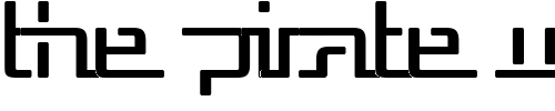 Font : Republika-V Custom Text : The Pirate Way Test your own text here Click to download or to view this font on a tshirt that can be custom printed in Bali