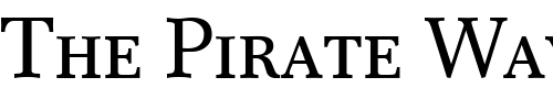 Font : Res-Publica-SC Custom Text : The Pirate Way Test your own text here Click to download or to view this font on a tshirt that can be custom printed in Bali