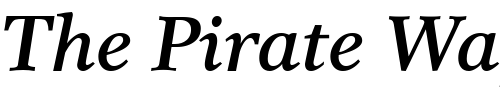 Font : Res-Publica-SemiBoldItalic Custom Text : The Pirate Way Test your own text here Click to download or to view this font on a tshirt that can be custom printed in Bali