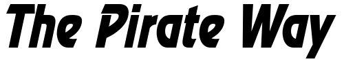 Font : Review-Condensed-Italic Custom Text : The Pirate Way Test your own text here Click to download or to view this font on a tshirt that can be custom printed in Bali