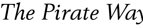 Font : Revival565-BT-Italic Custom Text : The Pirate Way Test your own text here Click to download or to view this font on a tshirt that can be custom printed in Bali