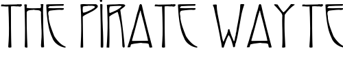 Font : ReynoldCaps Custom Text : The Pirate Way Test your own text here Click to download or to view this font on a tshirt that can be custom printed in Bali