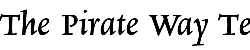 Font : RialtoDF-BoldItalic Custom Text : The Pirate Way Test your own text here Click to download or to view this font on a tshirt that can be custom printed in Bali