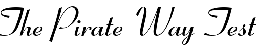 Font : Ribbon-131-Bold-BT Custom Text : The Pirate Way Test your own text here Click to download or to view this font on a tshirt that can be custom printed in Bali