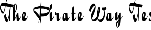 Font : RibbonsCondensed Custom Text : The Pirate Way Test your own text here Click to download or to view this font on a tshirt that can be custom printed in Bali