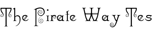 Font : RiccioDisplayScriptSSK-Regular Custom Text : The Pirate Way Test your own text here Click to download or to view this font on a tshirt that can be custom printed in Bali