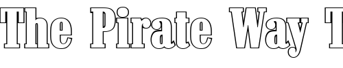 Font : RobertBeckerOutline-Heavy-Regular Custom Text : The Pirate Way Test your own text here Click to download or to view this font on a tshirt that can be custom printed in Bali