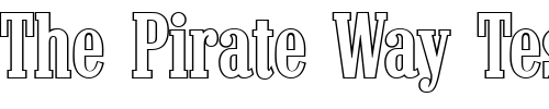 Font : RobertBeckerOutline-Medium-Regular Custom Text : The Pirate Way Test your own text here Click to download or to view this font on a tshirt that can be custom printed in Bali