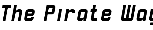 Font : Robust-ICG-BoldItalic Custom Text : The Pirate Way Test your own text here Click to download or to view this font on a tshirt that can be custom printed in Bali