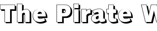 Font : RogerBeckerShadow-ExtraBold-Regular Custom Text : The Pirate Way Test your own text here Click to download or to view this font on a tshirt that can be custom printed in Bali
