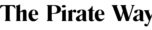 Font : Romana_Becker_Demi Custom Text : The Pirate Way Test your own text here Click to download or to view this font on a tshirt that can be custom printed in Bali