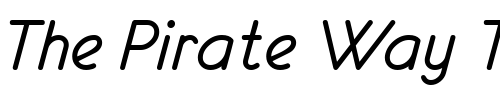 Font : eurofurence-italic Custom Text : The Pirate Way Test your own text here Click to download or to view this font on a tshirt that can be custom printed in Bali