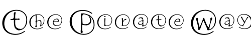 Font : fab-Chiocciole Custom Text : The Pirate Way Test your own text here Click to download or to view this font on a tshirt that can be custom printed in Bali