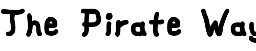 Font : fat-marker Custom Text : The Pirate Way Test your own text here Click to download or to view this font on a tshirt that can be custom printed in Bali