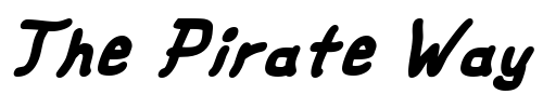 Font : fat-marker-Italic Custom Text : The Pirate Way Test your own text here Click to download or to view this font on a tshirt that can be custom printed in Bali