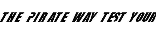 Font : fightDurden-Normal Custom Text : The Pirate Way Test your own text here Click to download or to view this font on a tshirt that can be custom printed in Bali