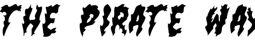 Font : flamin-poo Custom Text : The Pirate Way Test your own text here Click to download or to view this font on a tshirt that can be custom printed in Bali