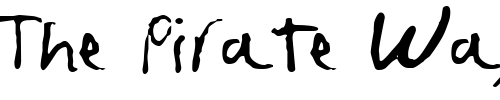Font : fruscianteHand Custom Text : The Pirate Way Test your own text here Click to download or to view this font on a tshirt that can be custom printed in Bali