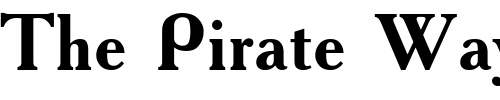 Font : ft43b-Bold Custom Text : The Pirate Way Test your own text here Click to download or to view this font on a tshirt that can be custom printed in Bali