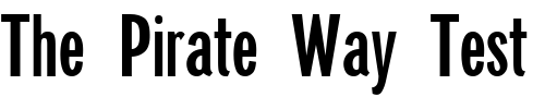 Font : ft50-Plain Custom Text : The Pirate Way Test your own text here Click to download or to view this font on a tshirt that can be custom printed in Bali