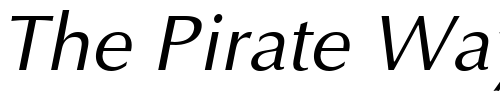 Font : ft5i-Italic Custom Text : The Pirate Way Test your own text here Click to download or to view this font on a tshirt that can be custom printed in Bali