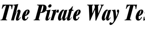 Font : ft69-Bold-Italic Custom Text : The Pirate Way Test your own text here Click to download or to view this font on a tshirt that can be custom printed in Bali