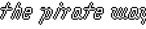 Font : macrodigi Custom Text : The Pirate Way Test your own text here Click to download or to view this font on a tshirt that can be custom printed in Bali