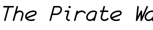 Font : monofur-italic Custom Text : The Pirate Way Test your own text here Click to download or to view this font on a tshirt that can be custom printed in Bali