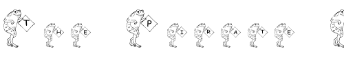 Font : pf_frog-3 Custom Text : The Pirate Way Test your own text here Click to download or to view this font on a tshirt that can be custom printed in Bali