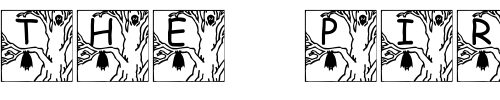 Font : pf_holloween3 Custom Text : The Pirate Way Test your own text here Click to download or to view this font on a tshirt that can be custom printed in Bali