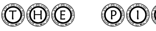Font : pf_scircle1 Custom Text : The Pirate Way Test your own text here Click to download or to view this font on a tshirt that can be custom printed in Bali