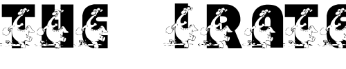 Font : pf_xmas_dino Custom Text : The Pirate Way Test your own text here Click to download or to view this font on a tshirt that can be custom printed in Bali