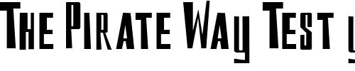 Font : reckoning Custom Text : The Pirate Way Test your own text here Click to download or to view this font on a tshirt that can be custom printed in Bali