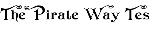 Font : redraw1 Custom Text : The Pirate Way Test your own text here Click to download or to view this font on a tshirt that can be custom printed in Bali