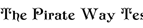 Font : redraw3b Custom Text : The Pirate Way Test your own text here Click to download or to view this font on a tshirt that can be custom printed in Bali